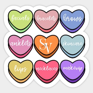 SV&Co Candy Hearts Sticker